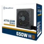 SilverStone SST-AT650R-BF ATTIS 650R 80 PLUS Bronze 650W ATX 3.1 Power Supply