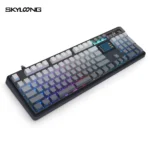 SKYLOONG GK104Pro Dual-Screen Tri-mode Wireless RGB Mechanical Keyboard - Twilight - Red Switches - Image 4