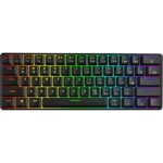 Skyloong GK61 Black Tri-mode Wireless RGB Mechanical Keyboard - Brown Switches