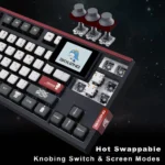 SKYLOONG GK87 Pro Wireless Mechanical Keyboard with TFT Screen - Spartan - Red Switches - Image 5