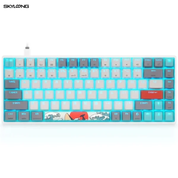 Skyloong GK96 Coral Sea Tri-mode Wireless RGB Mechanical Keyboard - Red Switches