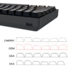 Skyloong GK68 Black Tri-mode Wireless RGB Mechanical Keyboard - Yellow Switches - Image 3