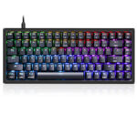 Skyloong GK84 Black Tri-mode Wireless RGB Mechanical Keyboard - Red Switches