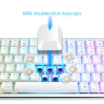 Skyloong GK84 White Tri-mode Wireless RGB Mechanical Keyboard - Brown Switches - Image 2