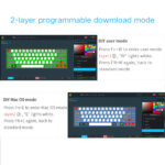 Skyloong GK84 White Tri-mode Wireless RGB Mechanical Keyboard - Brown Switches - Image 3