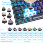 Skyloong GK96 Black Tri-mode Wireless RGB Mechanical Keyboard - Red Switches - Image 5