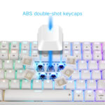 Skyloong GK96 White Tri-mode Wireless RGB Mechanical Keyboard - Red Switches - Image 6