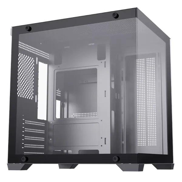 SNOWMAN CS049 Micro-ATX Mid-Tower Desktop Case, Pre-installed 3x BF120 ARGB Fans