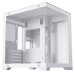 SNOWMAN CS049 Micro-ATX Mid-Tower Desktop Case, Pre-installed 3x BF120 ARGB Fans - White