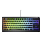 SteelSeries Apex 3 TKL RGB Gaming Keyboard – Tenkeyless Compact Form Factor - 8-Zone RGB Illumination – IP32 Water & Dust Resistant – Whisper Quiet Gaming Switch - Image 2