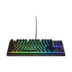 SteelSeries Apex 3 TKL RGB Gaming Keyboard – Tenkeyless Compact Form Factor - 8-Zone RGB Illumination – IP32 Water & Dust Resistant – Whisper Quiet Gaming Switch - Image 3