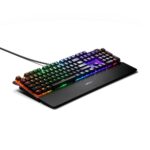 SteelSeries Apex 5 Hybrid Mechanical Gaming Keyboard – Per-Key RGB Illumination – Aircraft Grade Aluminum Alloy Frame – OLED Smart Display (Hybrid Blue Switch) - Image 5