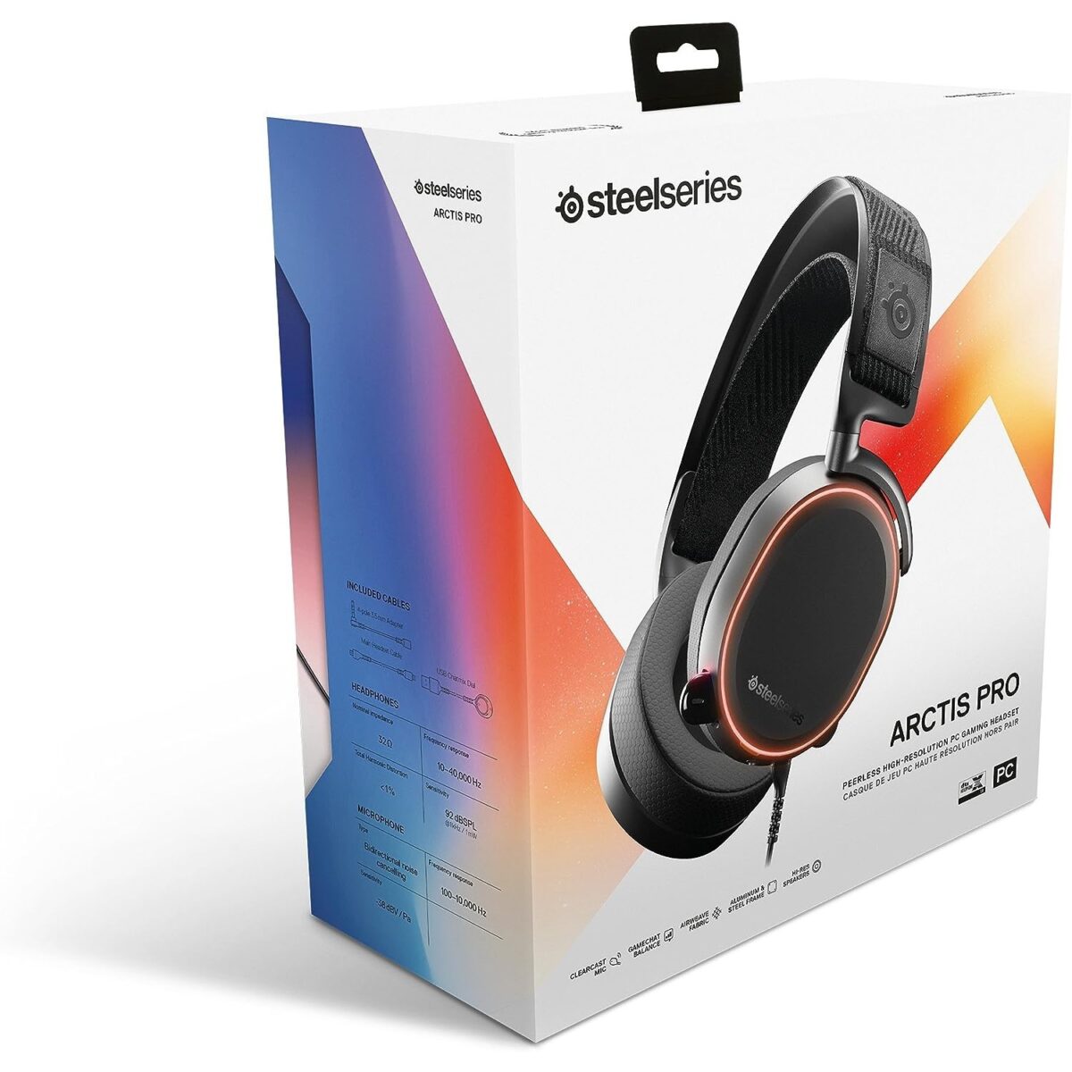 SteelSeries Arctis Pro 7.1 Surround Sound High Fidelity Gaming Headset - Black - Image 5