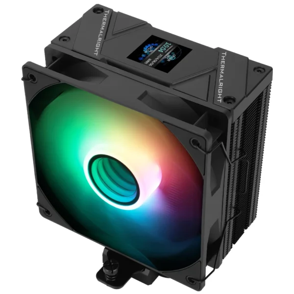Thermalright Assassin Spirit 120 Vision LCD ARGB CPU Air Cooler - Black