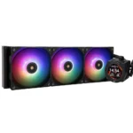 Thermalright Core Vision 360 ARGB 360mm AIO Liquid CPU Cooler, IPS LCD Screen - Black