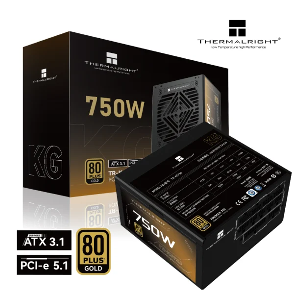 Thermalright KG-750 750W ATX 3.1 PCIe 5.1 80+ Gold Full Modular Power Supply