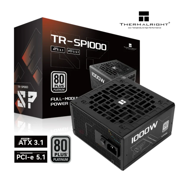 Thermalright SP-1000 1000W 80+ Platinum Fully Modular Power Supply, ATX 3.1/PCIe 5.1 Supported