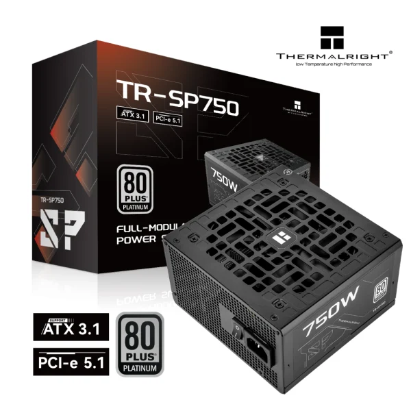 Thermalright SP-750 750W 80+ Platinum Fully Modular Power Supply, ATX 3.1/PCIe 5.1 Supported