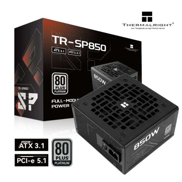 Thermalright SP-850 850W 80+ Platinum Fully Modular Power Supply, ATX 3.1/PCIe 5.1 Supported