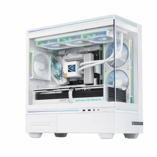 Thermalright TL-M10W Micro-ATX ARGB Desktop Case - White- 4x ARGB Fans Pre-Installed