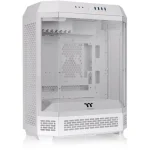 Thermaltake The Tower 600 ATX Mid-Tower PC Gaming Case, 2x Pre-installed CT140 Fans, Without LCD Screen - Snow