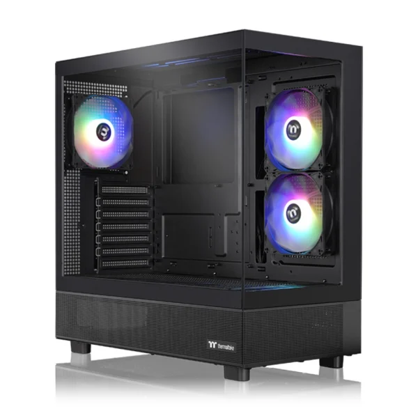 Thermaltake View 270 TG ARGB V2 ATX Mid-Tower PC Gaming Case, 3x Pre-installed ARGB Lite Fans - Black