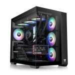 Thermaltake View 380 TG ARGB ATX Mid-Tower PC Gaming Case, 4x Pre-installed ARGB Lite Fans - Black