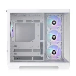 Thermaltake View 380 TG ARGB ATX Mid-Tower PC Gaming Case, 4x Pre-installed ARGB Lite Fans - Snow - Image 3