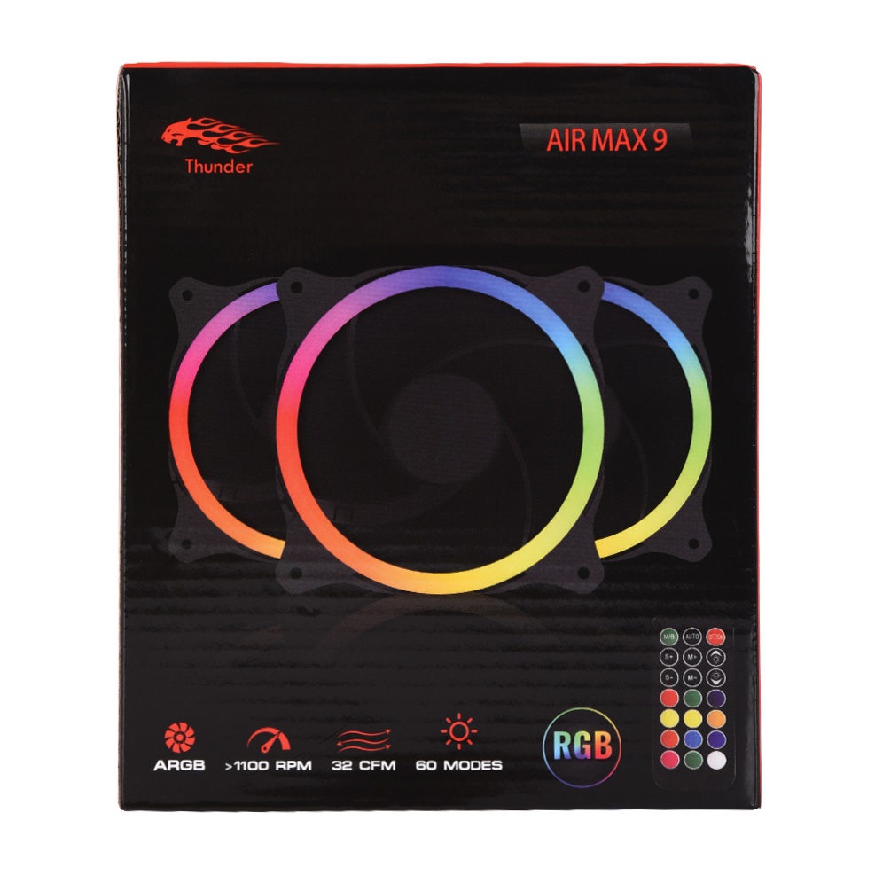 thunder-air-max-9-1.jpg Thunder AIR MAX 9 TCS-AM9 Case Fans Kit - Image 1