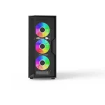 Thunder Gladius TGC-1026-B E-ATX ARGB Gaming Case - 3 ARGB Fans Pre-Installed - Image 3