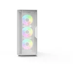 Thunder Gladius TGC-1026-W E-ATX ARGB Gaming Case - 3 ARGB Fans Pre-Installed - White - Image 3