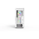 Thunder Gladius TGC-1026-W E-ATX ARGB Gaming Case - 3 ARGB Fans Pre-Installed - White - Image 4