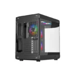 Thunder Rogue TGC-657B Modern Aesthetic Dual Chamber Panoramic Tempered Glass Mid-Tower ATX PC Gaming Case - Black - Image 7