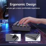 TMKB T63 Gaming Keyboard Wireless,Triple Mode BT5.0/2.4G/USB-C Mechanical Keyboard Wireless,63 Keys Wireless Bluetooth Keyboard,Rechargeable RGB Backlit 60 Percent Keyboard - Red Switch - Image 3