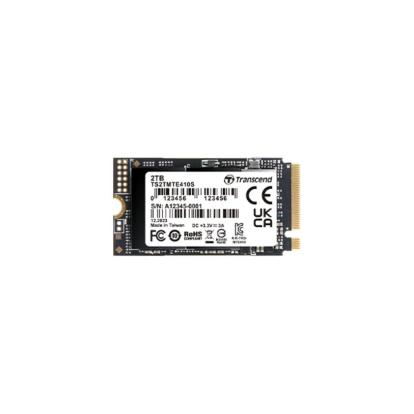 Transcend 410S 1TB M.2 NVMe SSD, 3D NAND, PCIe Gen4 x4, 5,000/3,500 MB/s Read/Write, Best for Laptops