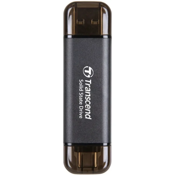 Transcend ESD310C 512GB Dual USB 10Gbps Portable SSD, USB Type-A, USB Type-C, TS512GESD310C