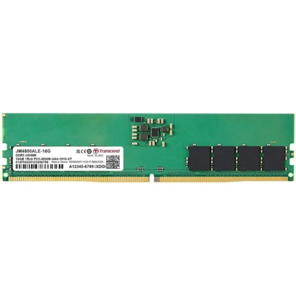 Transcend JetRam JM4800ALE-16G Memory Module 16GB Single DDR5 4800MHz