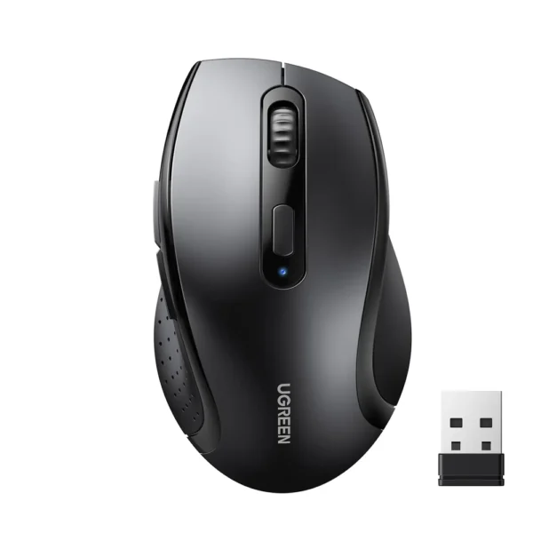 Ugreen 45012 Ergonomic Contoured-Shape Design Wireless Mouse 2.4GHz (AAA alkaline battery not included)