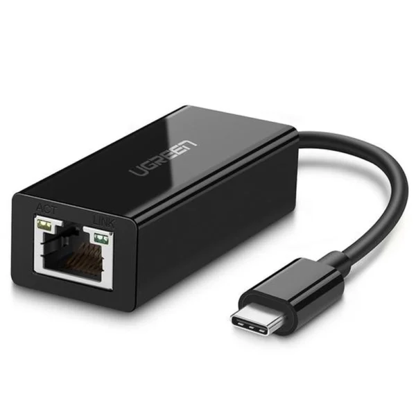 Ugreen 50307 USB-C 3.1 GEN1 Male To Gigabit Ethernet Adapter Black