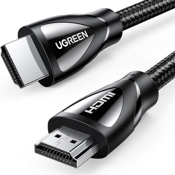 Ugreen 80403 HDMI 8K Male to Male Aluminum Alloy Shell Braided Cable - 2m