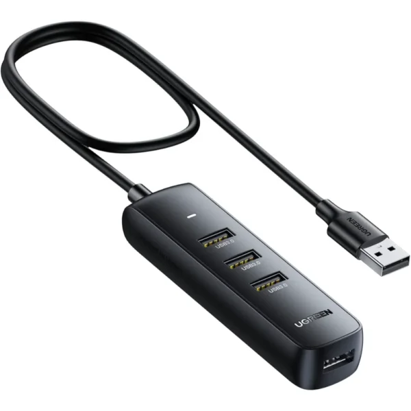 Ugreen 80657 4-Port USB 3.0 Hub Extender with 1M Long Cable