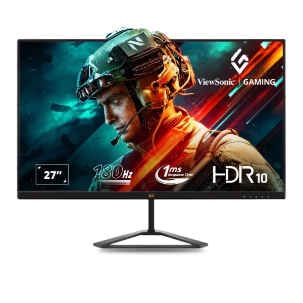 ViewSonic Omni VX2779-HD-PRO 27-inch 180Hz IPS Full HD Gaming Monitor, 1ms, HDR10, FreeSync, 104% sRGB, Eye Care, Wall Mount, Tilt, HDMI, DisplayPort, Wide View Angle, Black