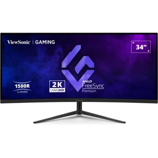 ViewSonic VX3418C-2K 34in UWQHD 180Hz VA Curved Gaming Monitor