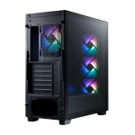 XPG LANDER 500 Mid Tower Gaming Case - Black - 4 ARGB Fans Pre-Installed - Image 6