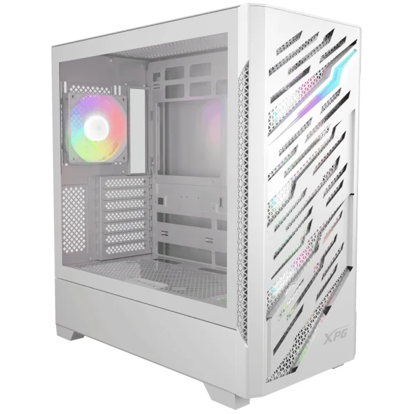 XPG STARKER AIR BTF E-ATX RGB Mid Tower Gaming Case - White - 4 ARGB Fans Pre-Installed
