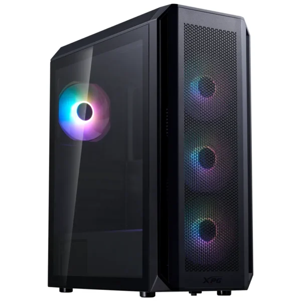 XPG VALOR AIR Plus Mid Tower Gaming Case - Black - 4 ARGB Fans Pre-Installed