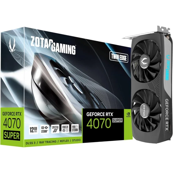 ZOTAC GAMING GeForce RTX 4070 SUPER Twin Edge 12GB GDDR6X Graphics Card
