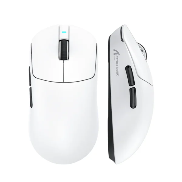 ATTACK SHARK X8PRO PAW3395PRO Tri-mode Lightweight Wireless Gaming Mouse – White