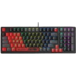 Bloody S98 Mechanical Gaming Keyboard - Red Switches - Sports Red