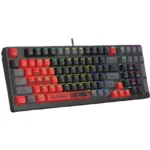 Bloody S98 Mechanical Gaming Keyboard - Red Switches - Sports Red - Image 2